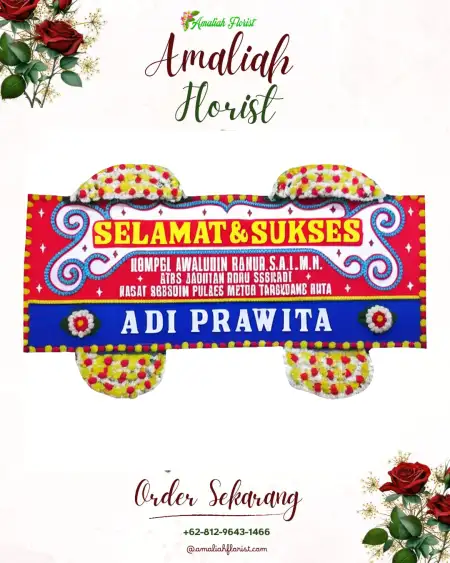 Papan Bunga Ucapan Selamat Luminda